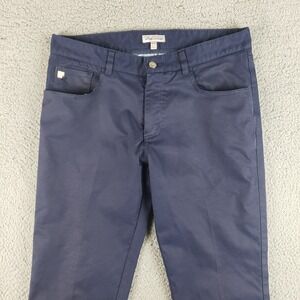 Peter Millar Pants Mens 34x33 Blue EB66 Performance 5 Pocket Golf